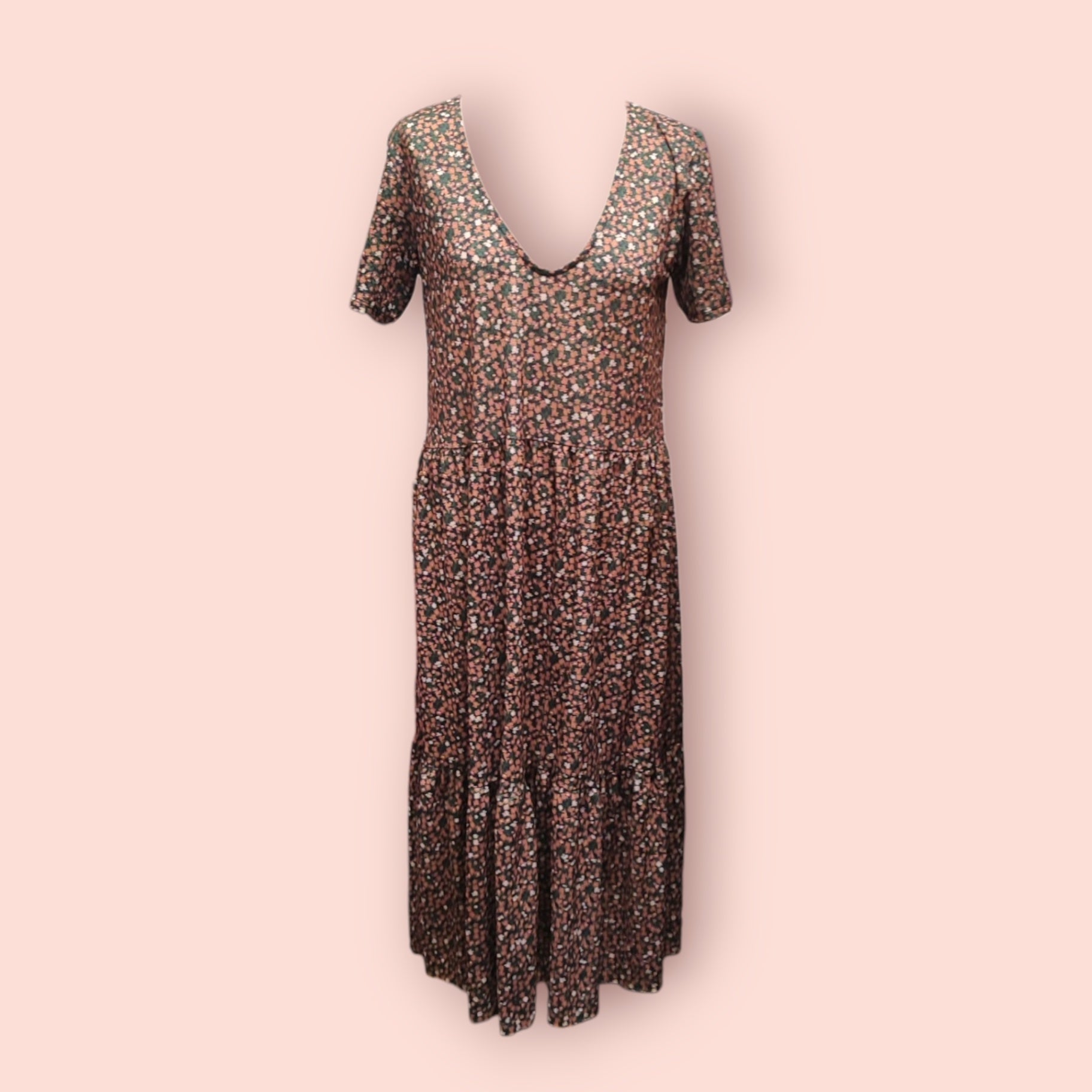 Pull&Bear Kleid L Mehrfarbig