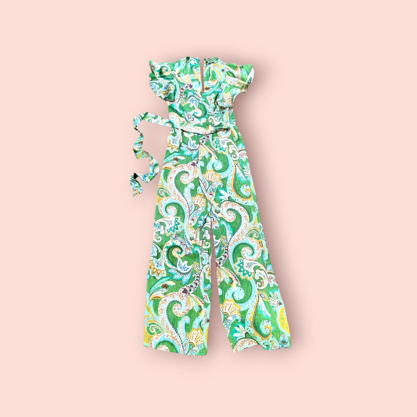 Zara Jumpsuit M Grün, Blau, Gelb, Weiß