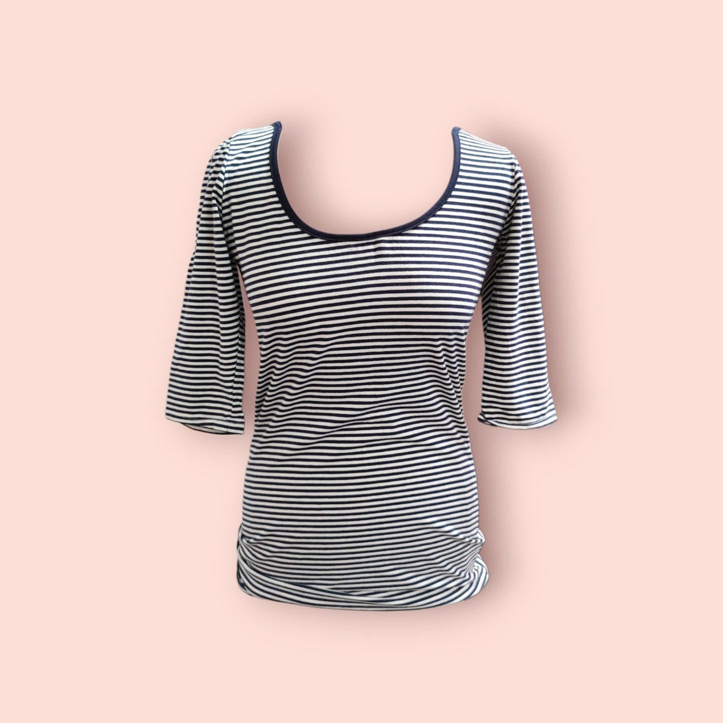 Top M Marineblau/Weiß