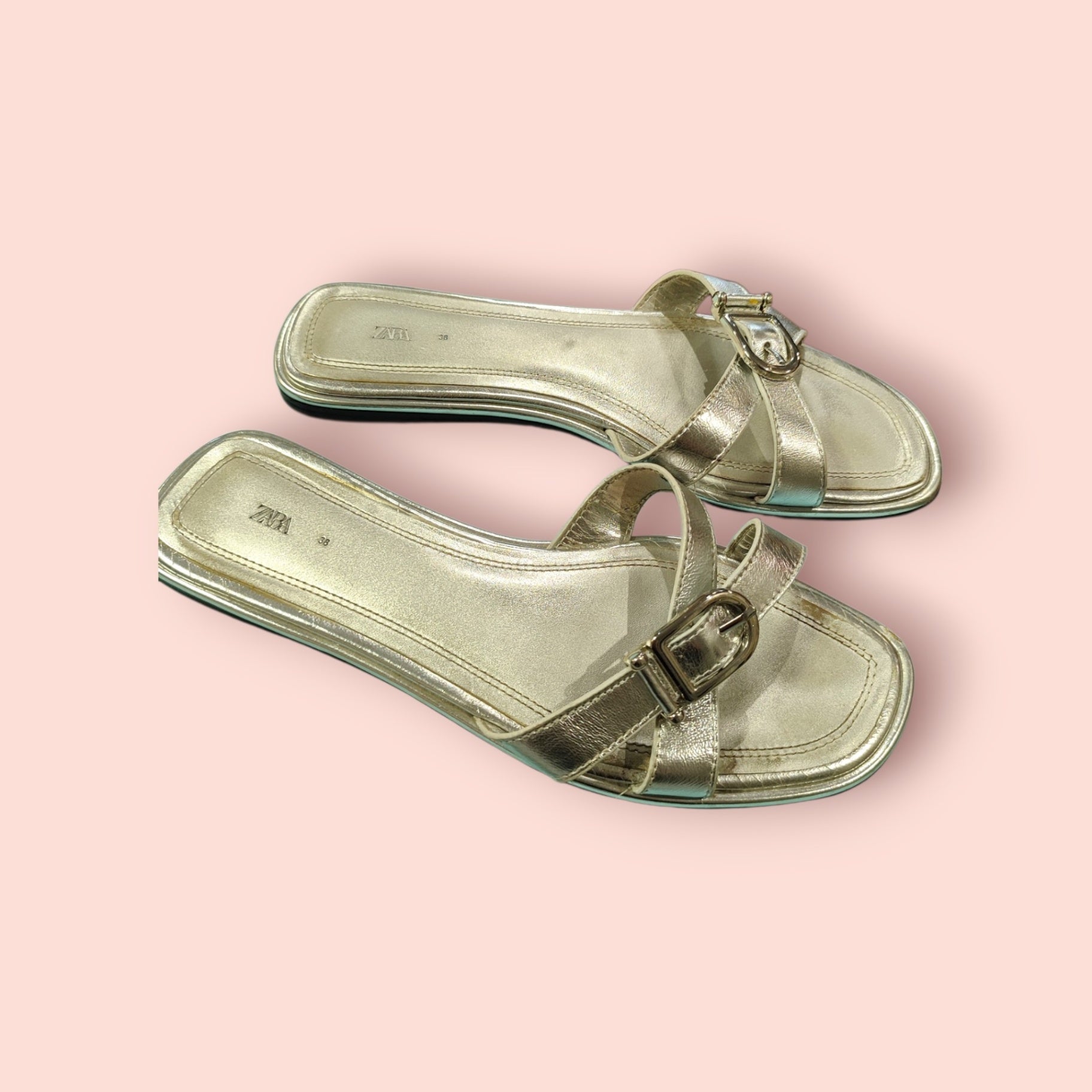ZARA Schuhe 38 Silber