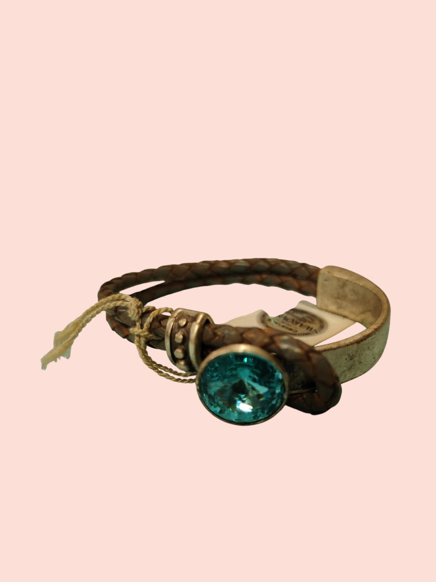 Lederarmband mit Swarovski Kristall