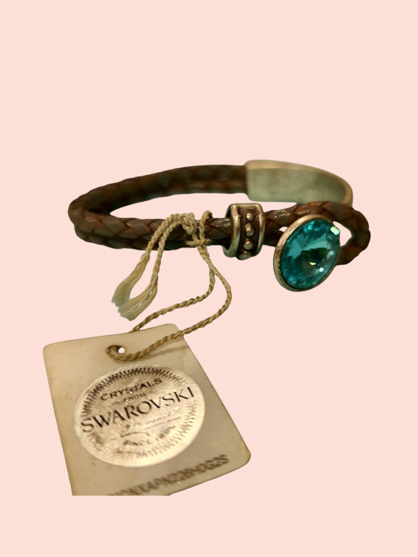 Lederarmband mit Swarovski Kristall