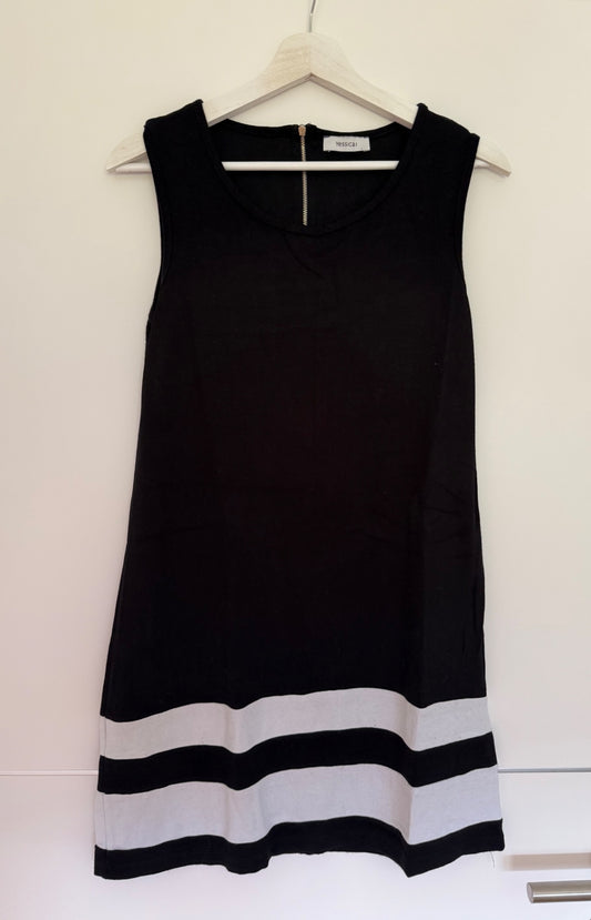 Yessica! Kleid M-L Schwarz-weiß