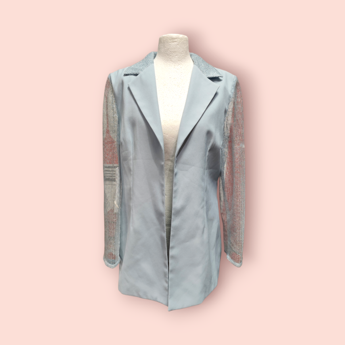 Lybido Blazer 46 Silber/blau