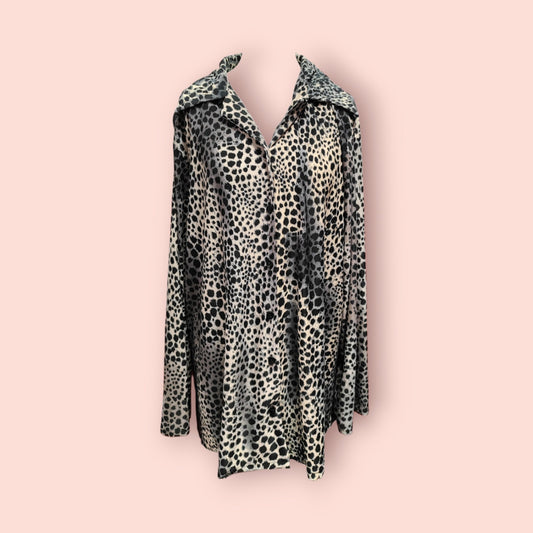 DMASS Bluse Beige und Schwarz