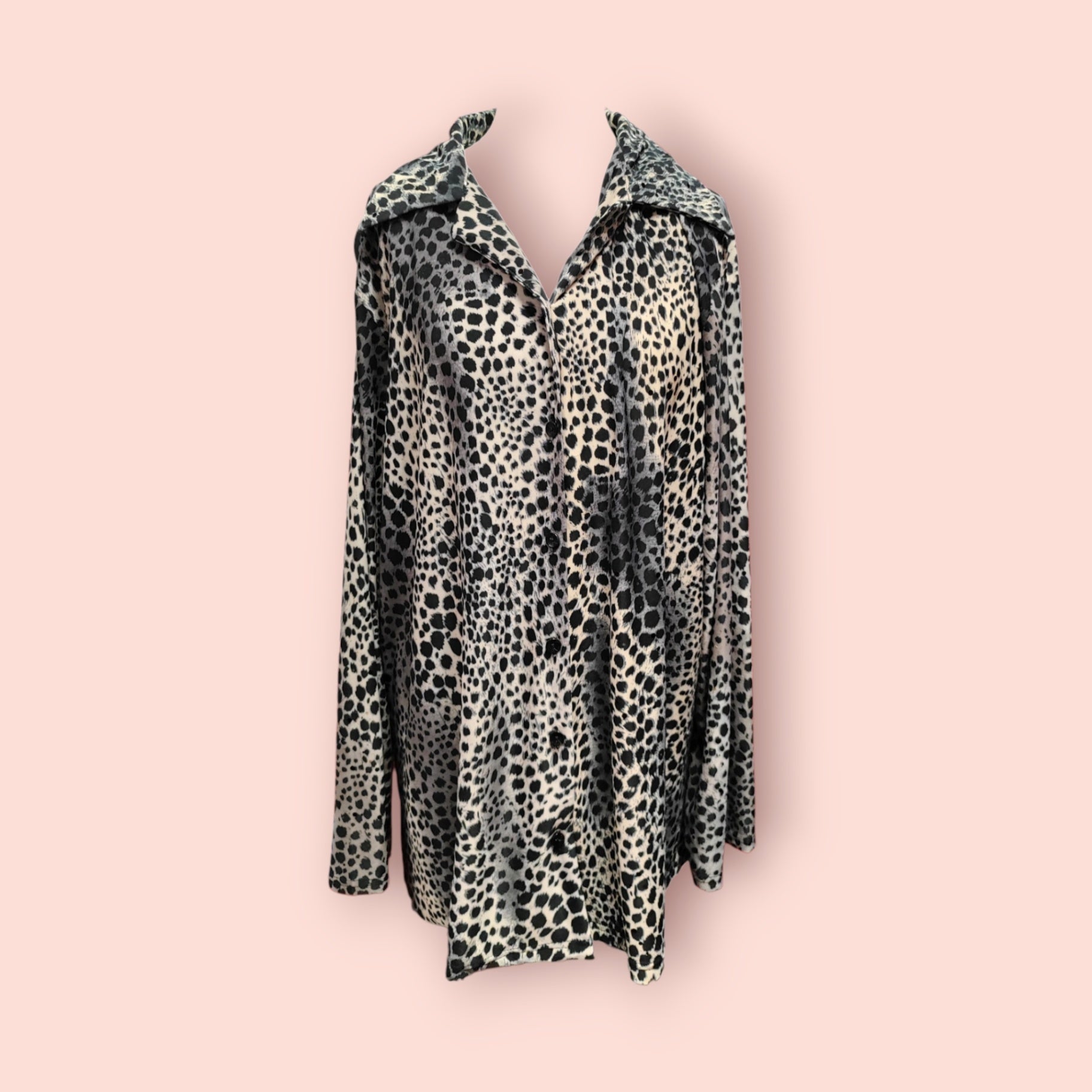 DMASS Bluse Beige und Schwarz