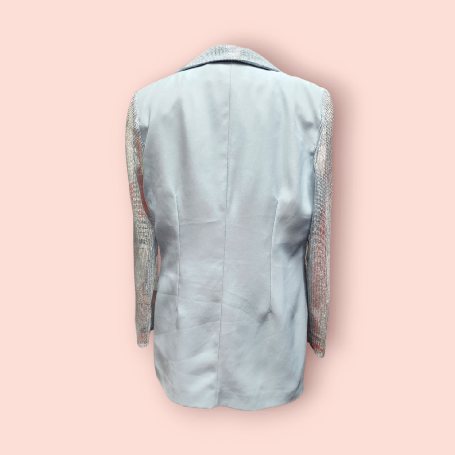 Lybido Blazer 46 Silber/blau