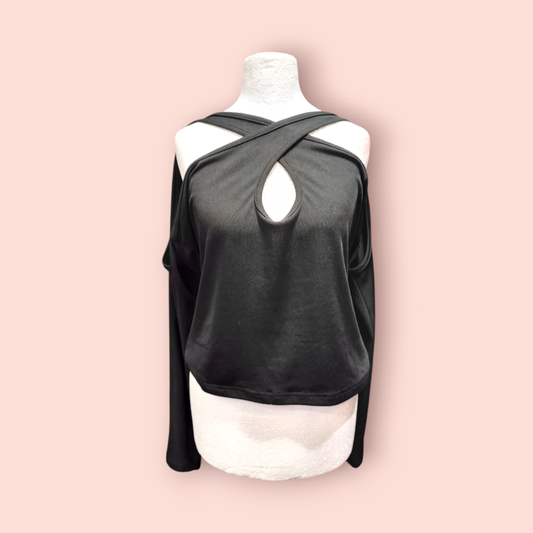 Langarmshirt Schwarz