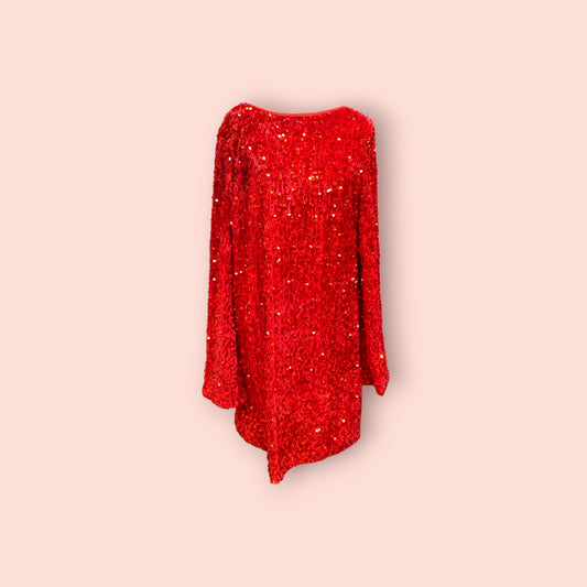 ONLY Kleid mit Pailetten M Rot