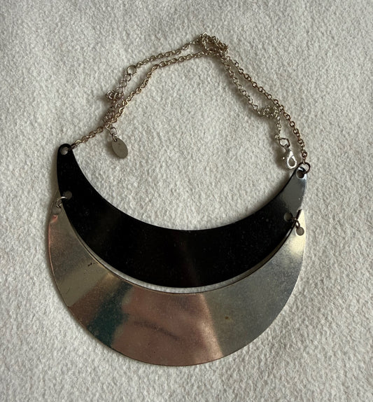 Halskette Silber/Schwarz