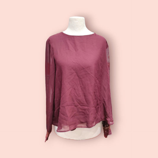 Clockhouse Bluse 38 Bordeaux