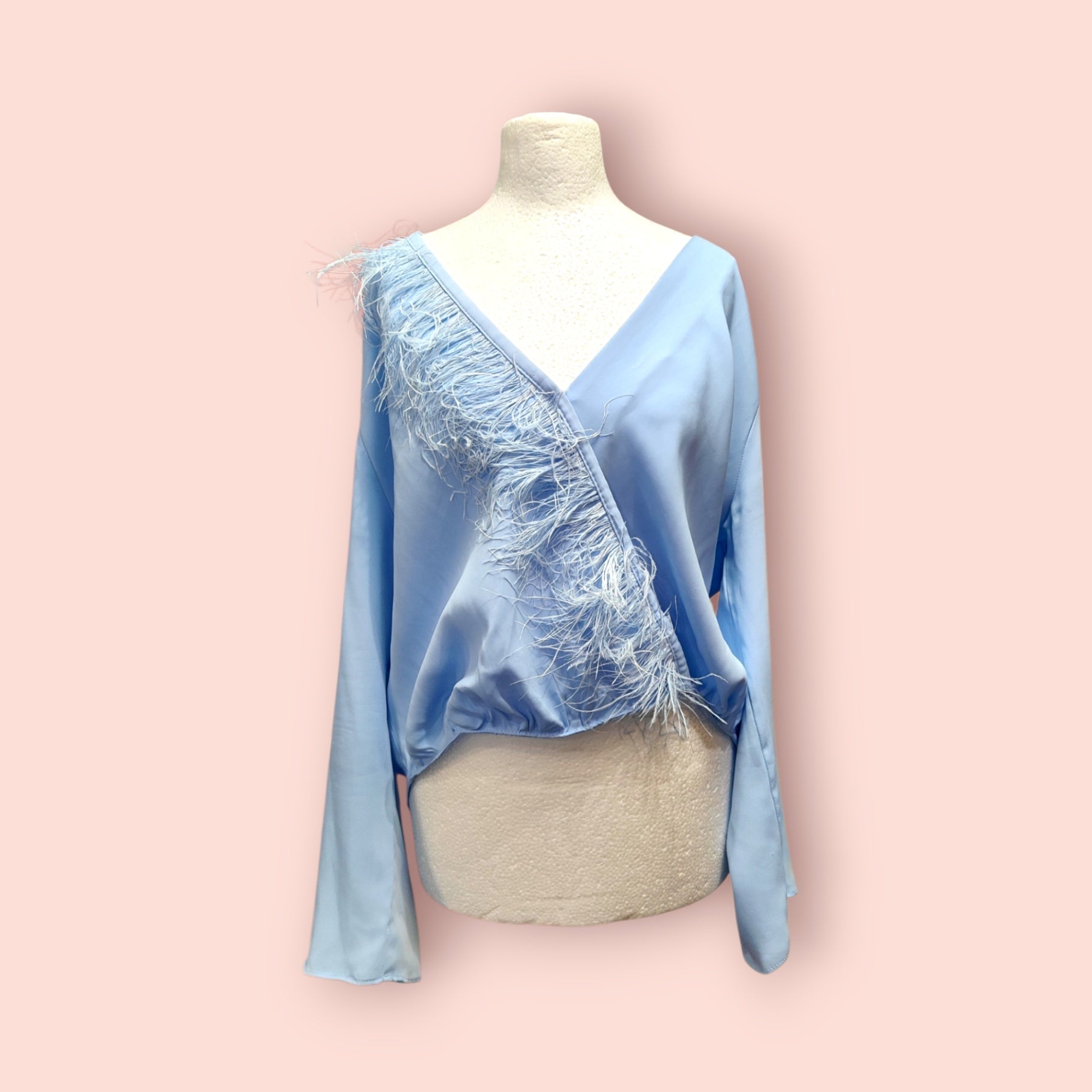 Zara Bluse M Blau