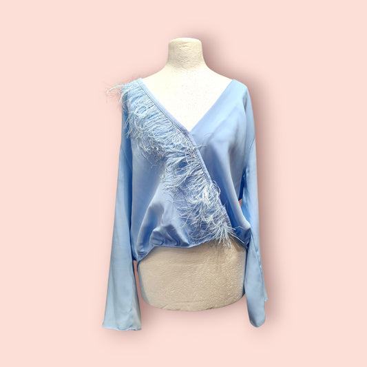 Zara Bluse M Blau