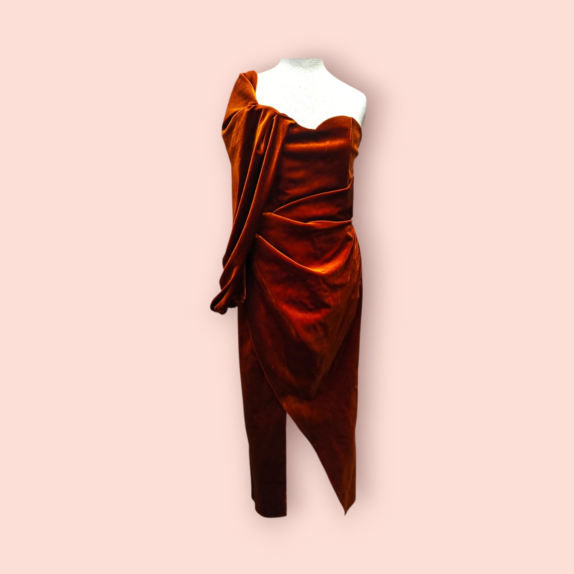 Asos Design Kleid 38 Kupfer