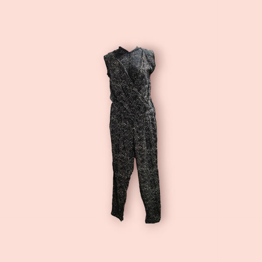 Street One Jumpsuit Schwarz mit weißen Punkten