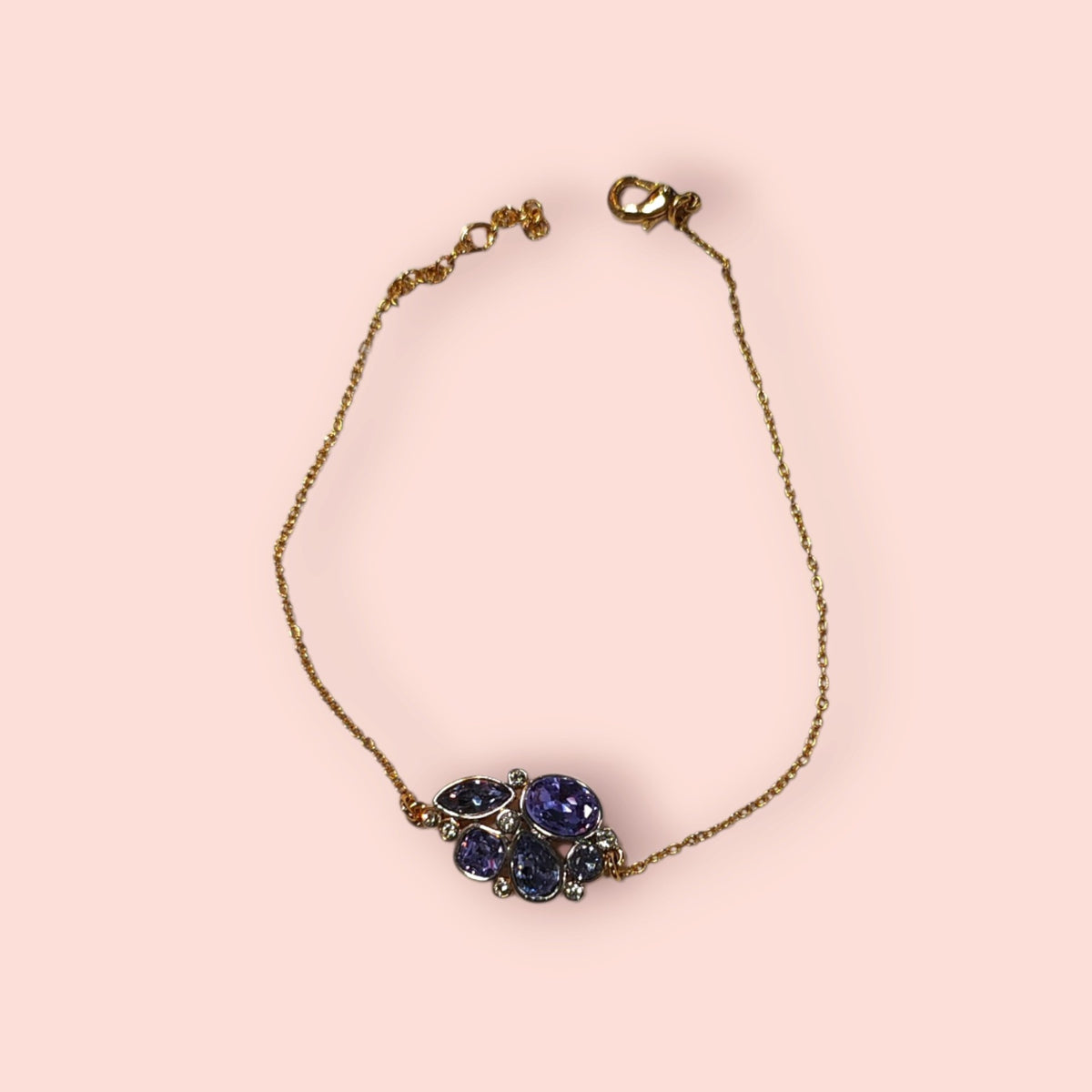 Armband Gold und lila