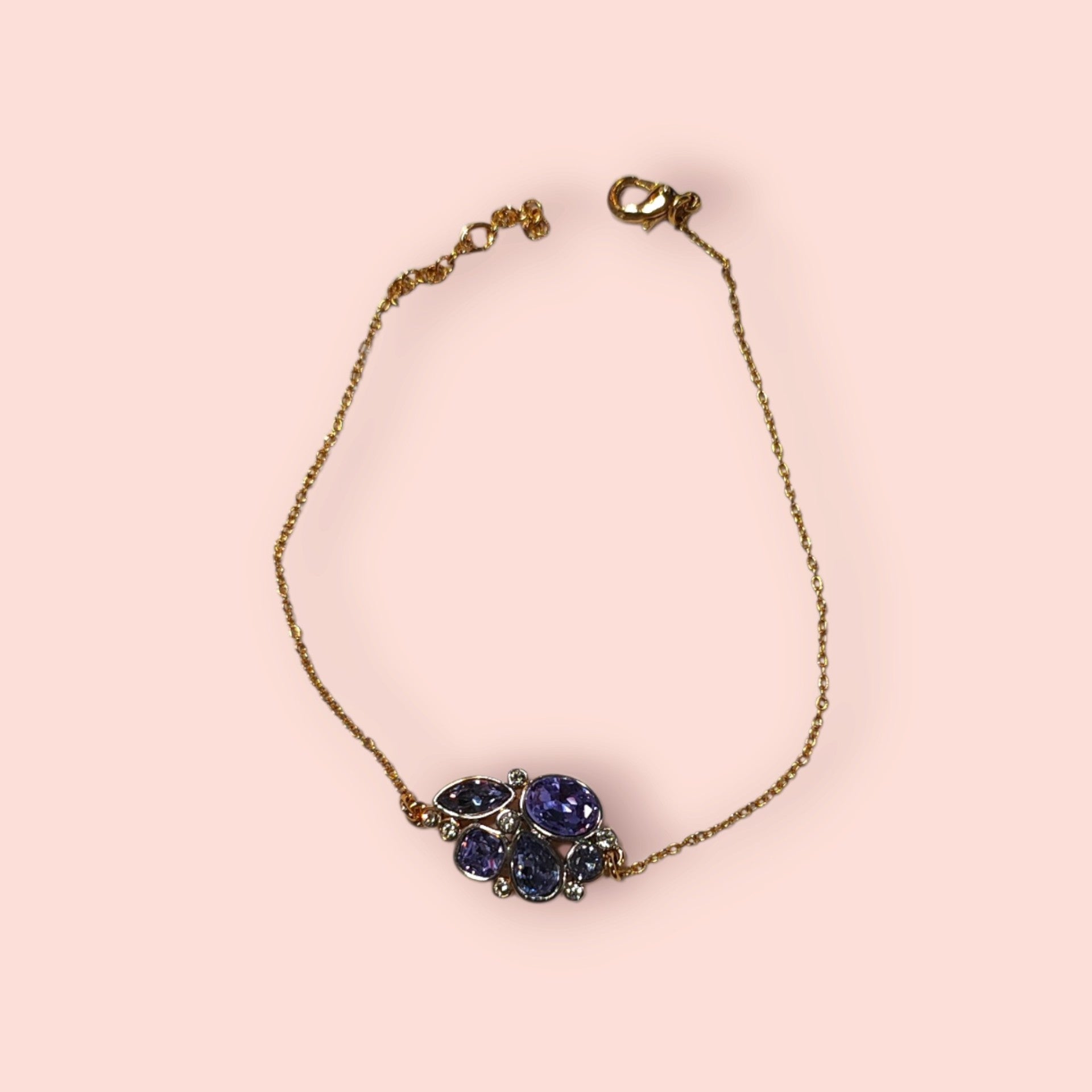 Armband Gold und lila