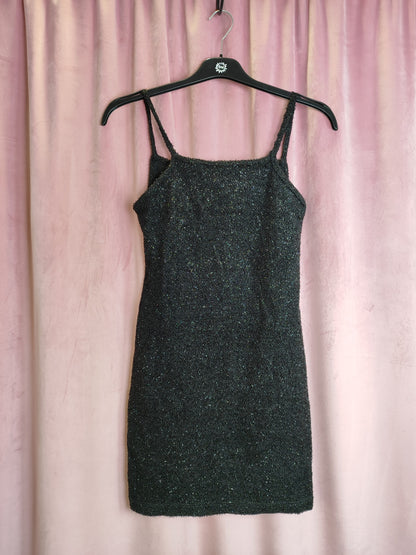 Fusion Kleid M Schwarz mit Glitter