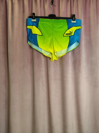 Vintage Shorts Gelb, Blau