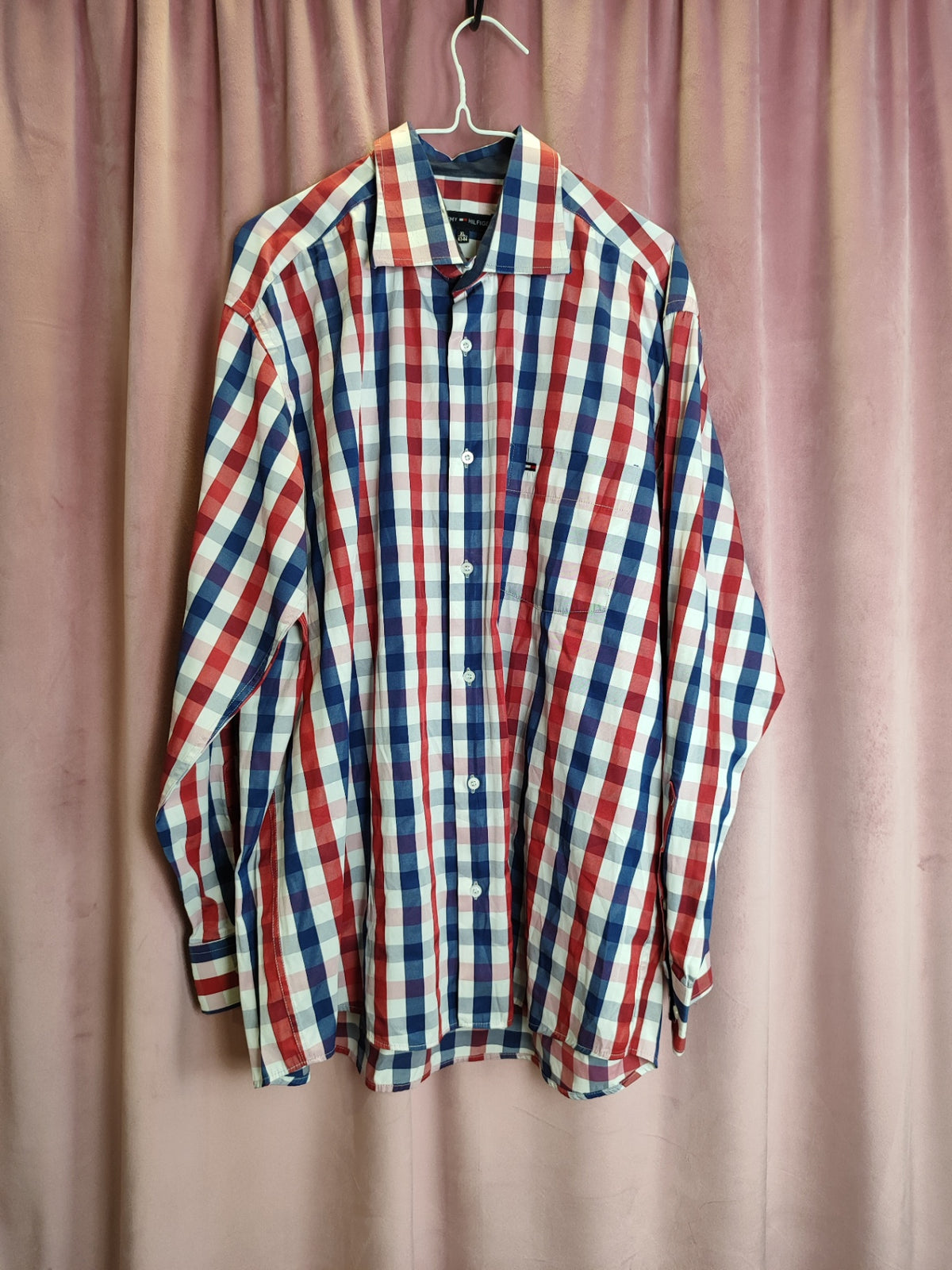 Tommy Hilfiger Hemd XL Rot, Blau, Weiß