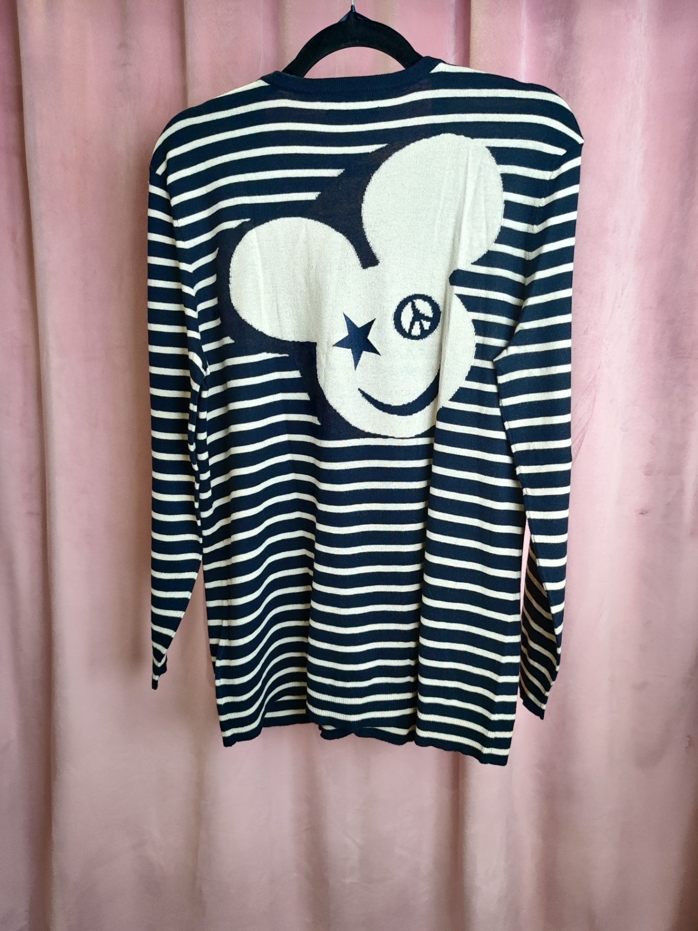oui Strickjacke L-XL Navyblau und Creme