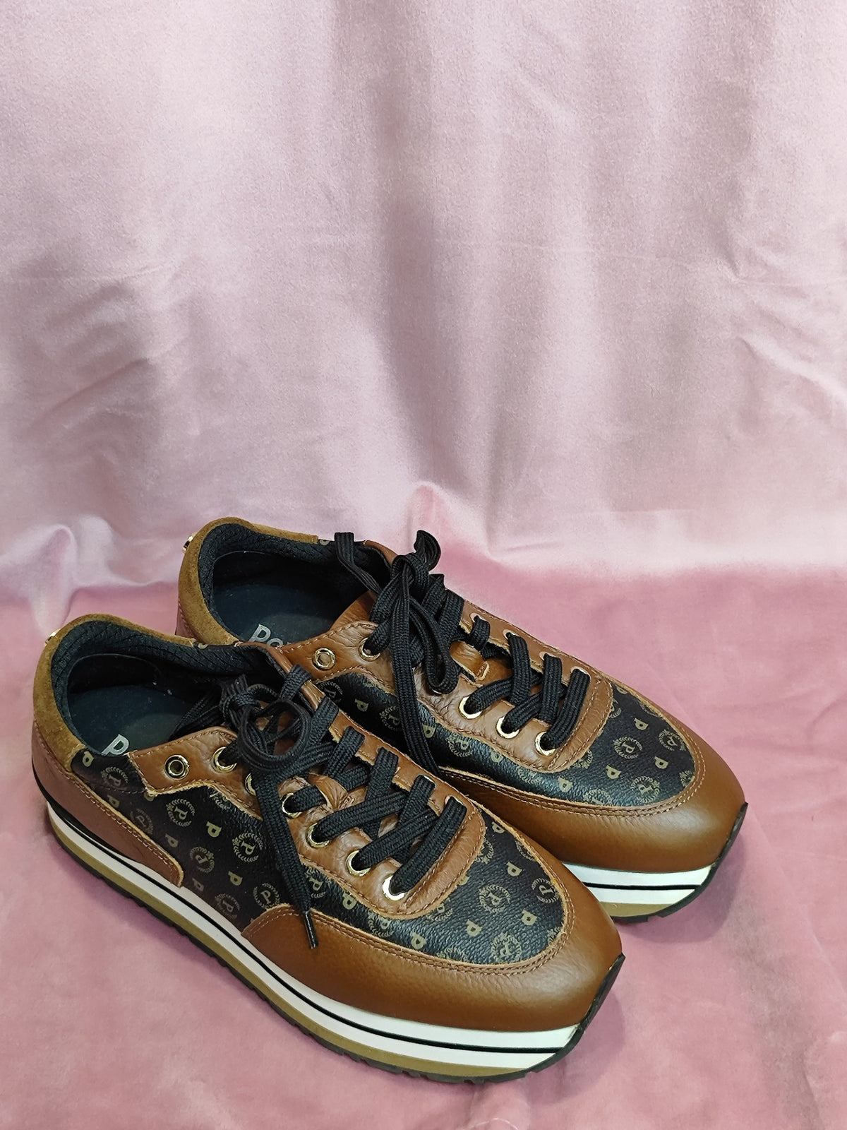 Polini Turnschuhe 40 Braun Schwarz
