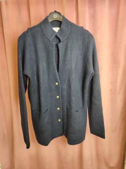 Halston Cardigan XL Beige / Dunkelblau