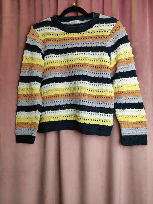 GALLERY Pullover M Bunte Streifen