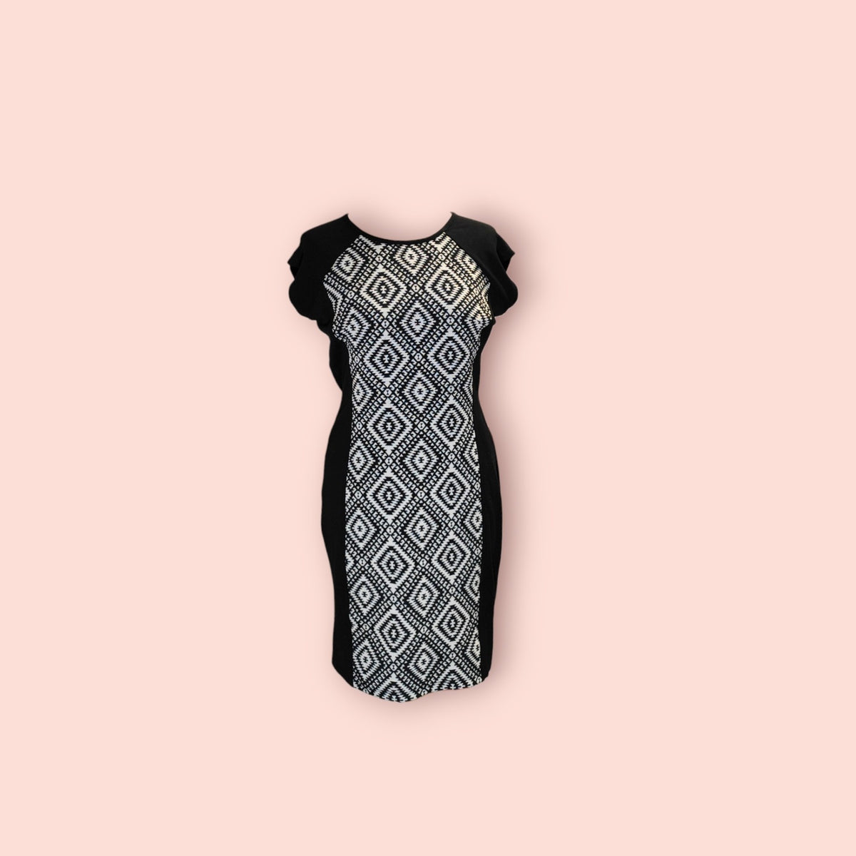 Pimkie Kleid M Schwarz mit Weiß