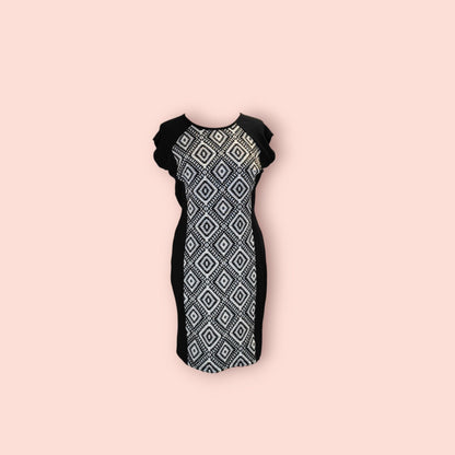 Pimkie Kleid M Schwarz mit Weiß