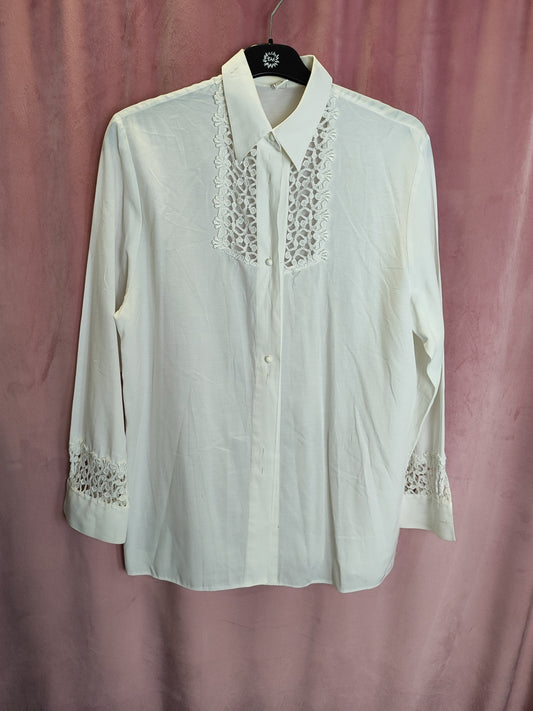 Bluse M Creme