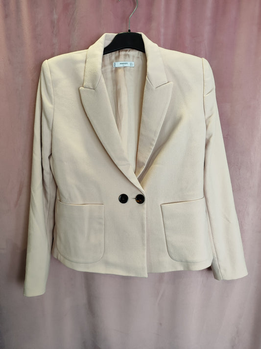 MANGO Suit Blazer L Zartrosa