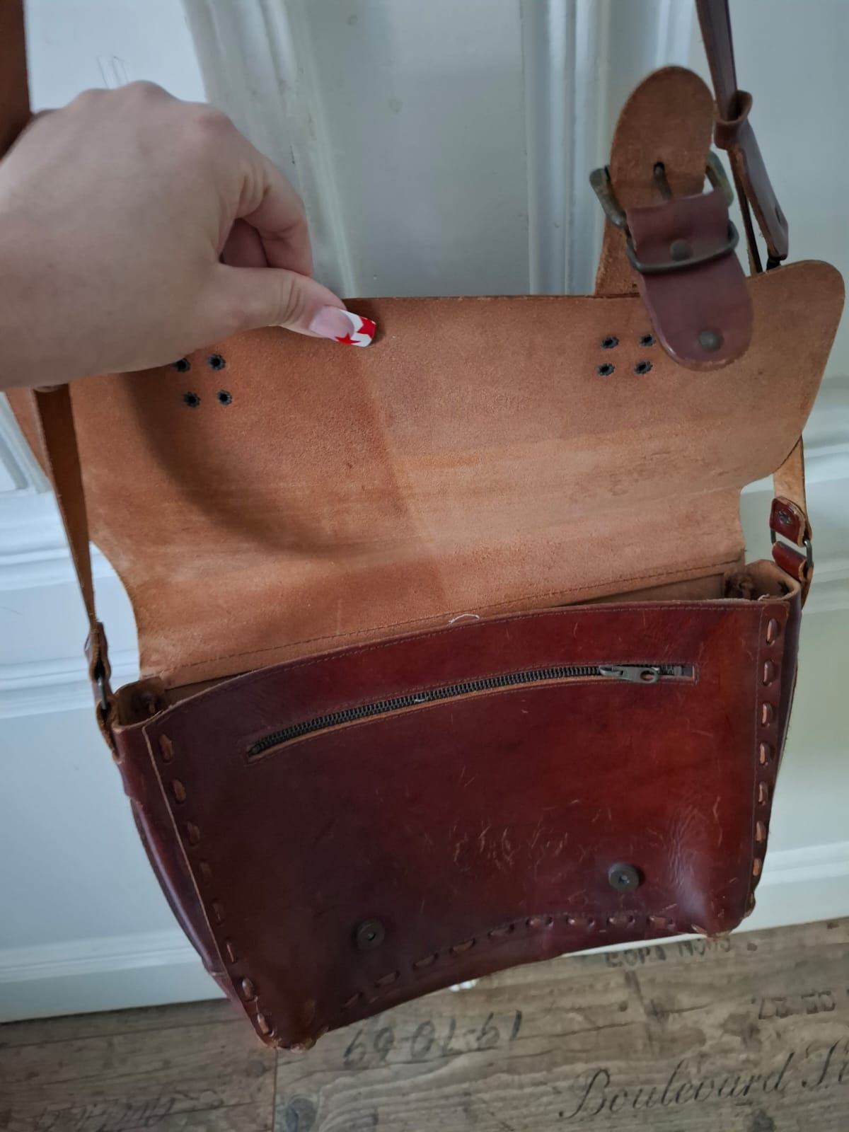 Echtledertasche Braun