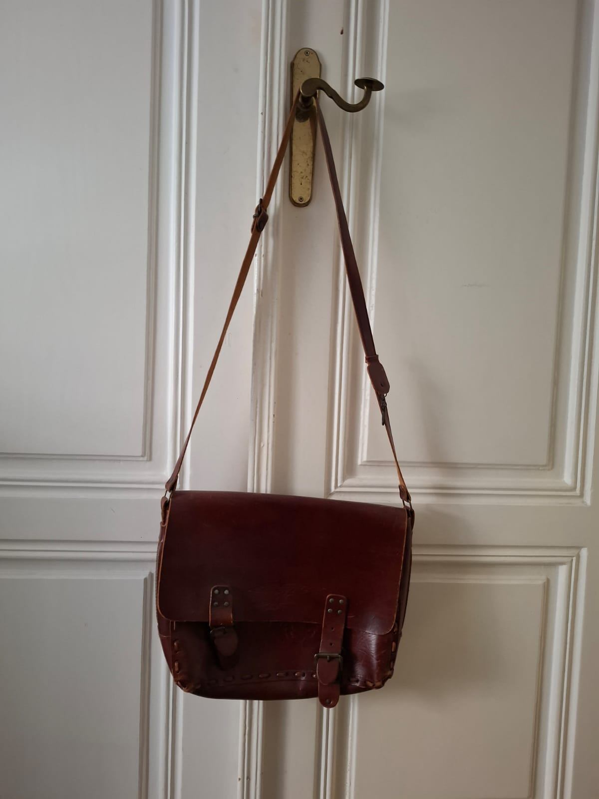 Echtledertasche Braun