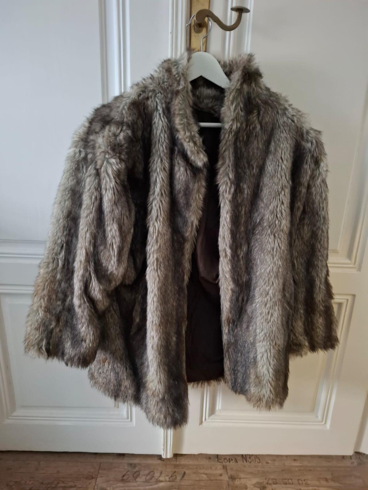 Mantel L/XL Braun
