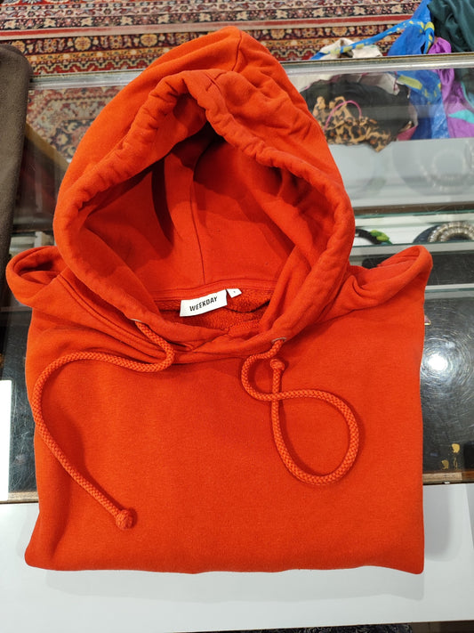 WEEKDAY Hoodie S Rot
