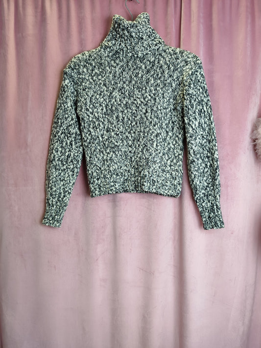 H&M Pulli S Schwarz-Weiß