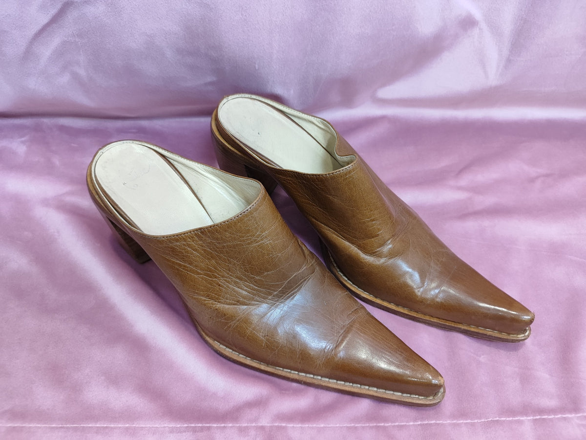 Lederschuhe 39 Braun