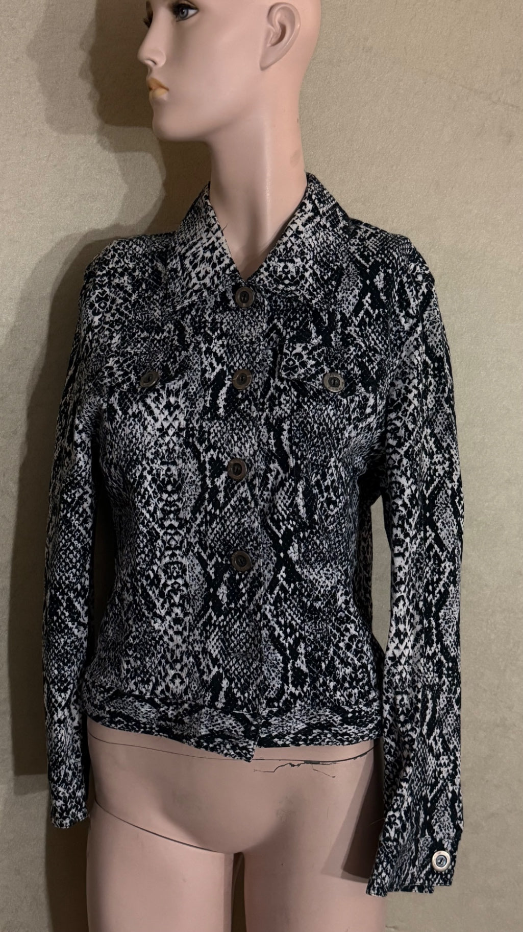 Jacke M-L Schwarz & Weiß