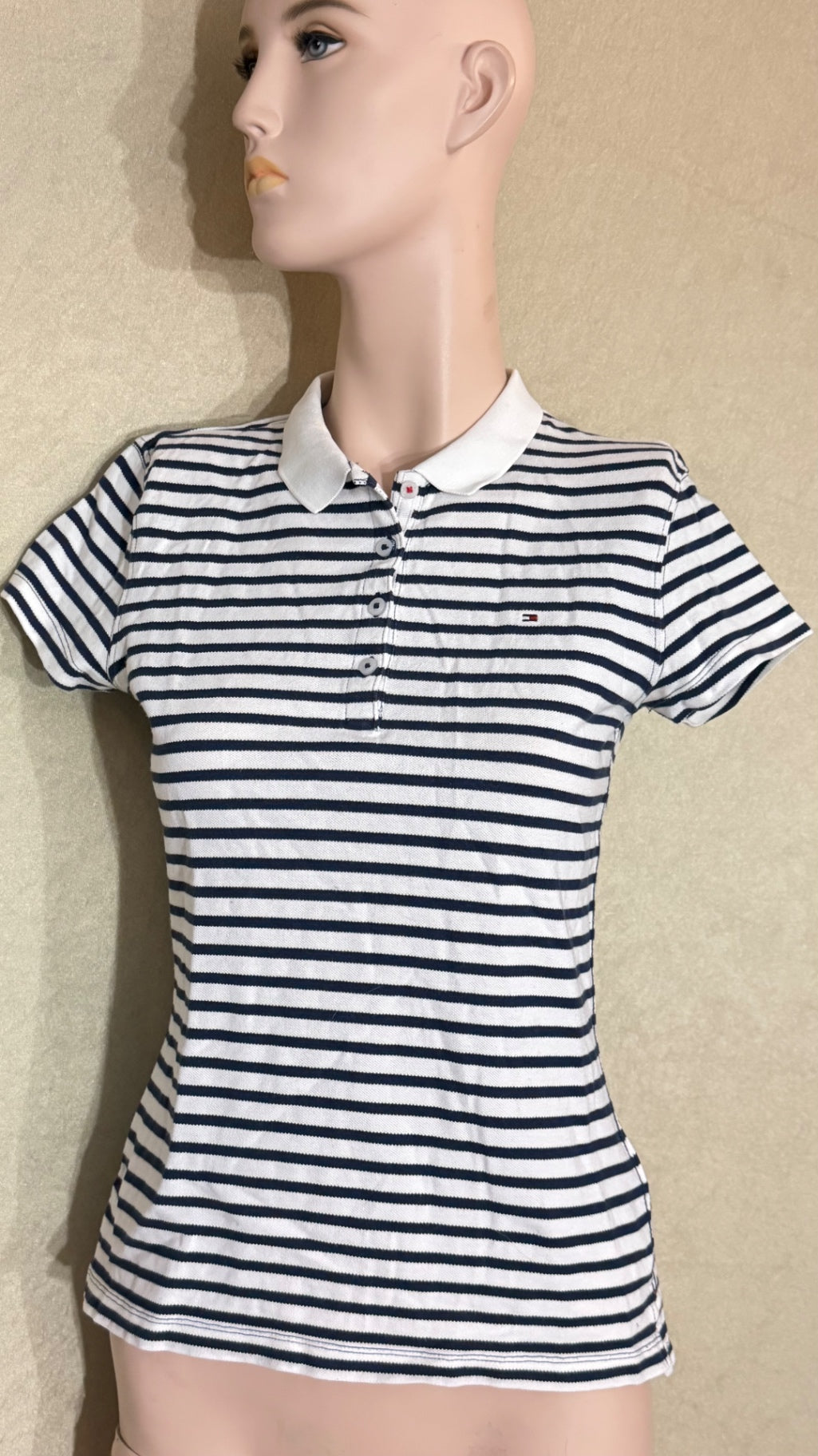 Tommy Hilfiger Poloshirt s Weiß und Dunkelblau gestreift