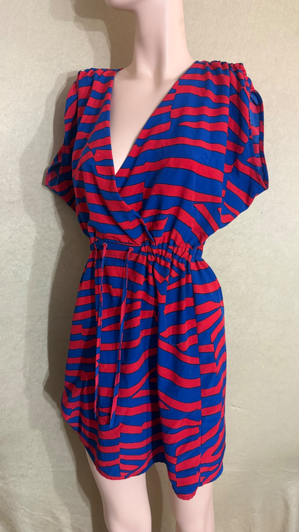 H&M Kleid 34 Rot und Blau