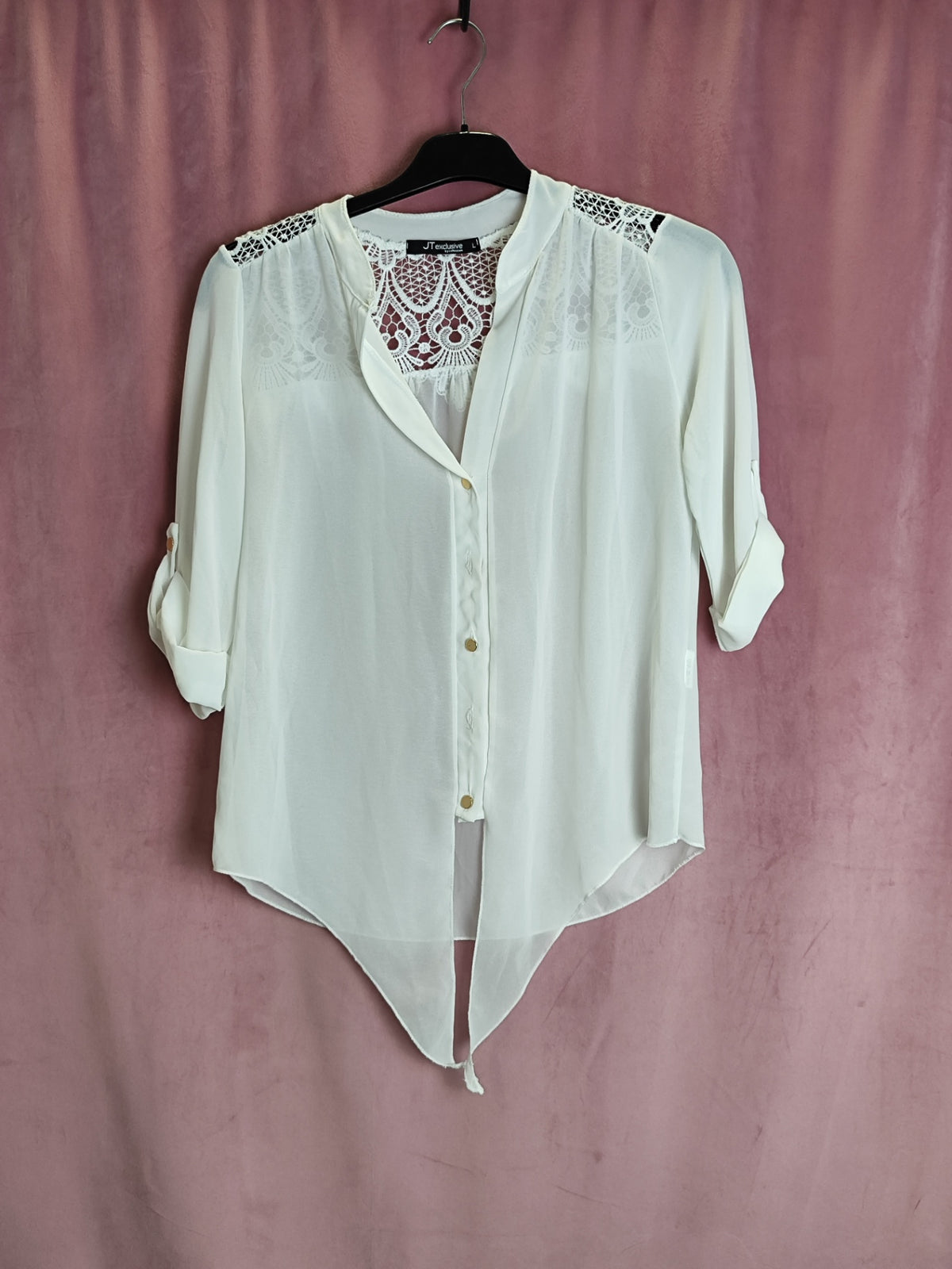 JT exclusive Bluse L Creme
