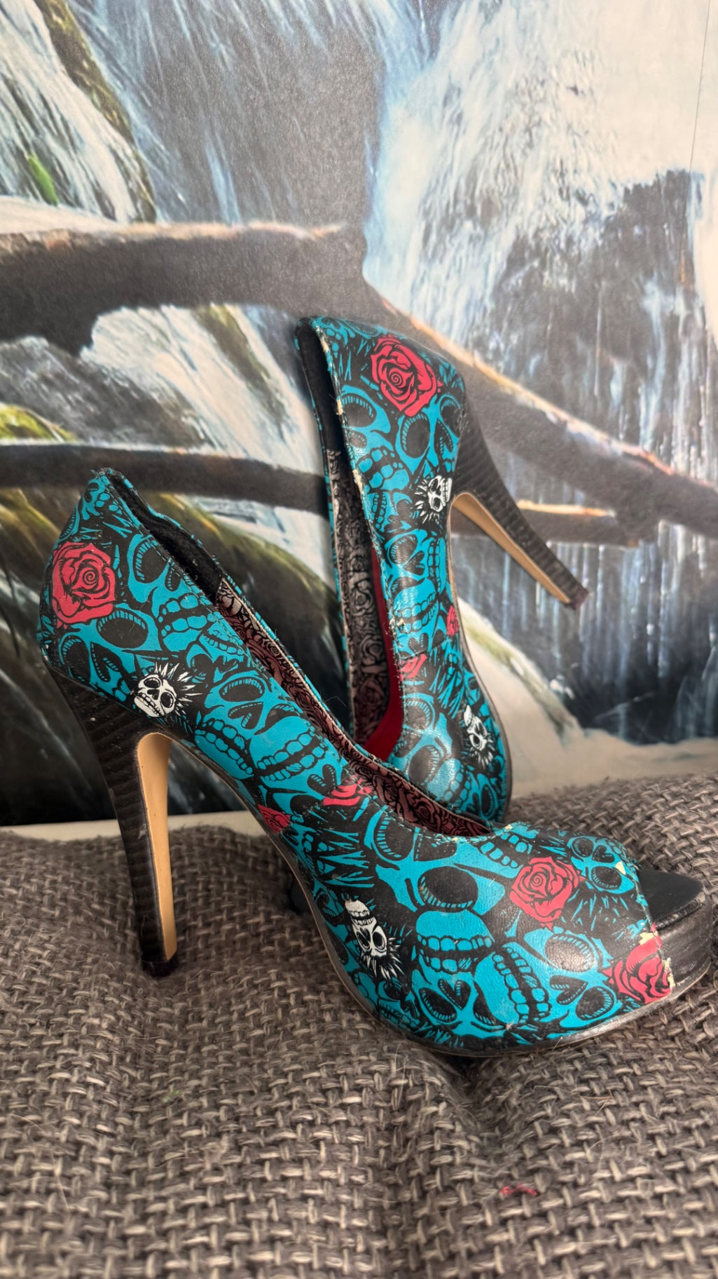 Iron Fist Schuhe 37 Blau rot 