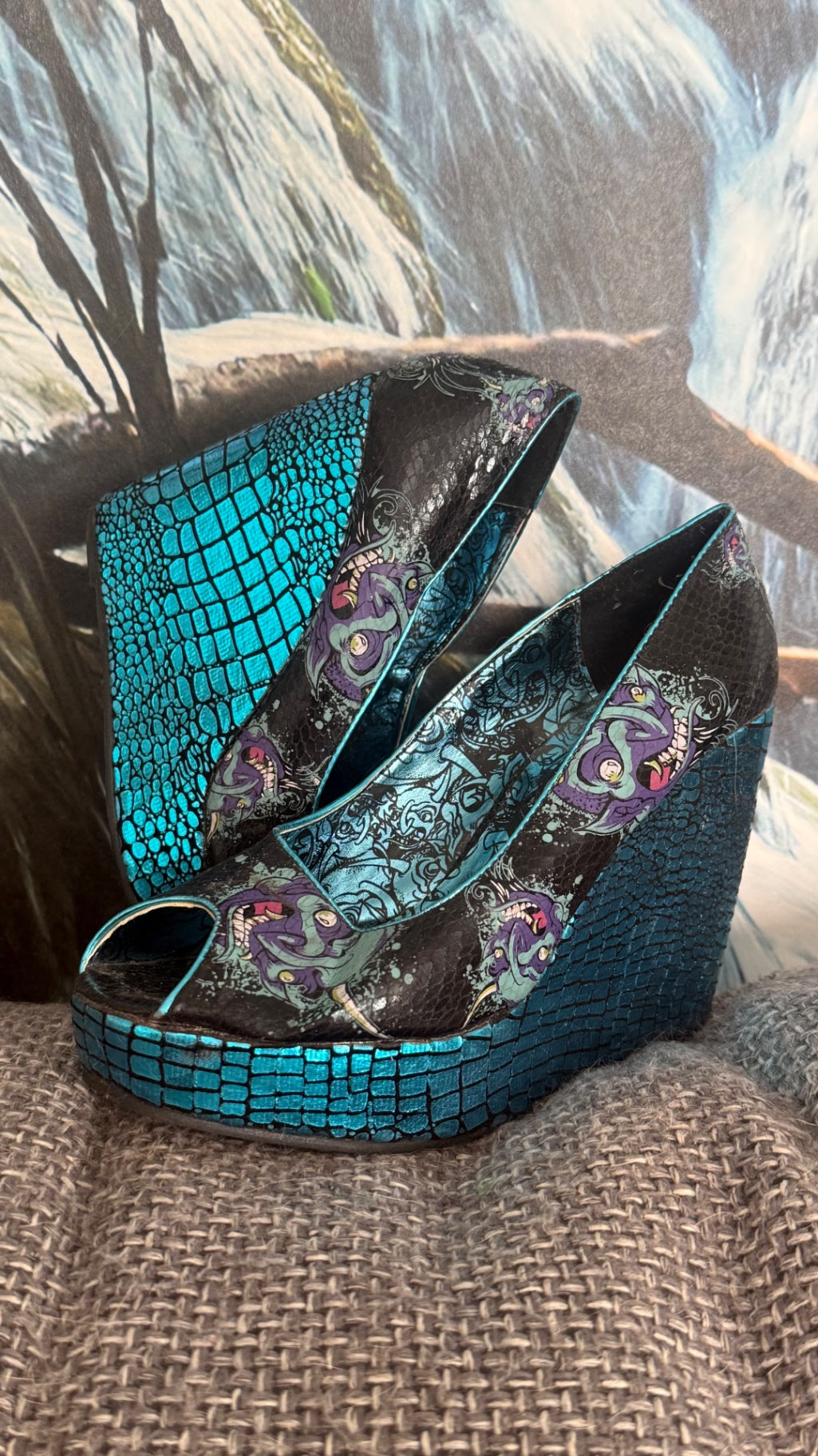 Iron Fist Schuhe 37 Keilabatt blau