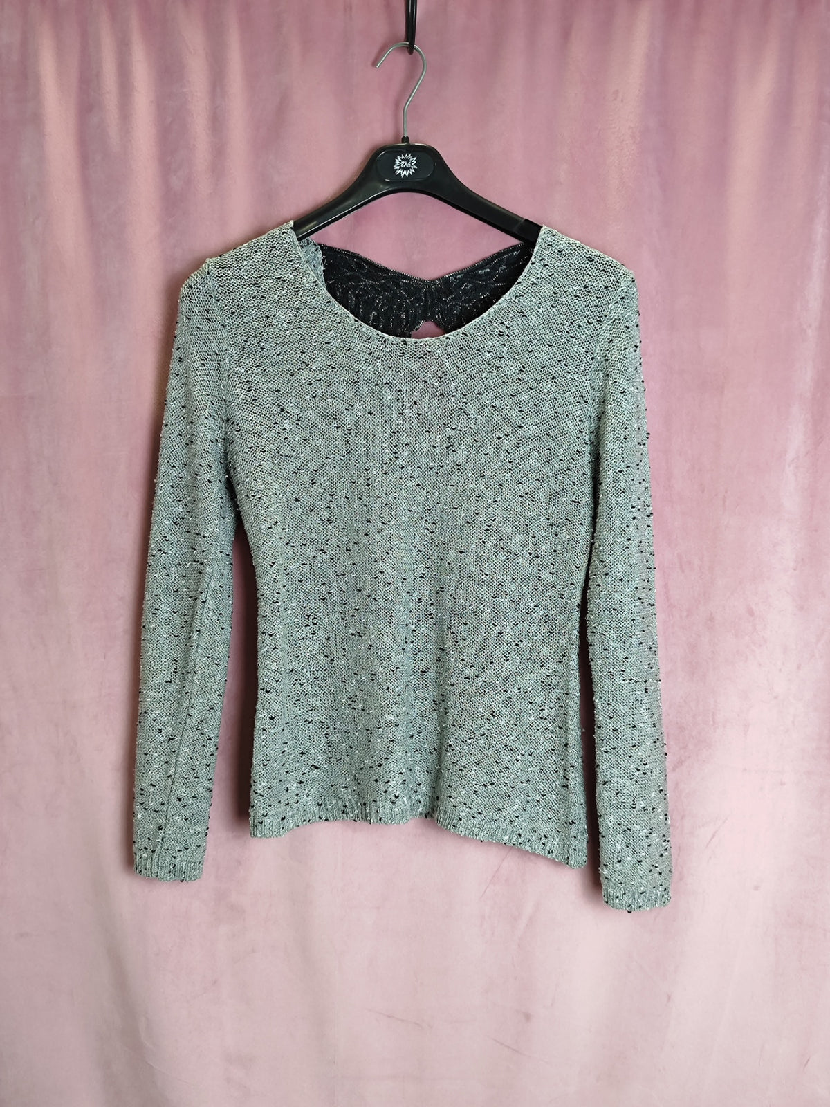 One Love Pullover L Beige/Schwarz gemustert