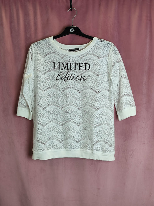 Terranova Pullover L Weiß