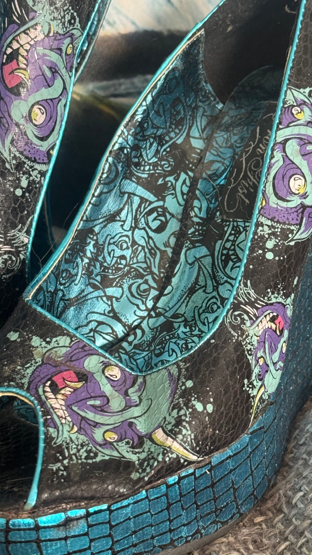 Iron Fist Schuhe 37 Keilabatt blau