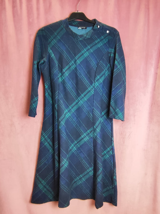 Yessica Kleid L Blau und Grün