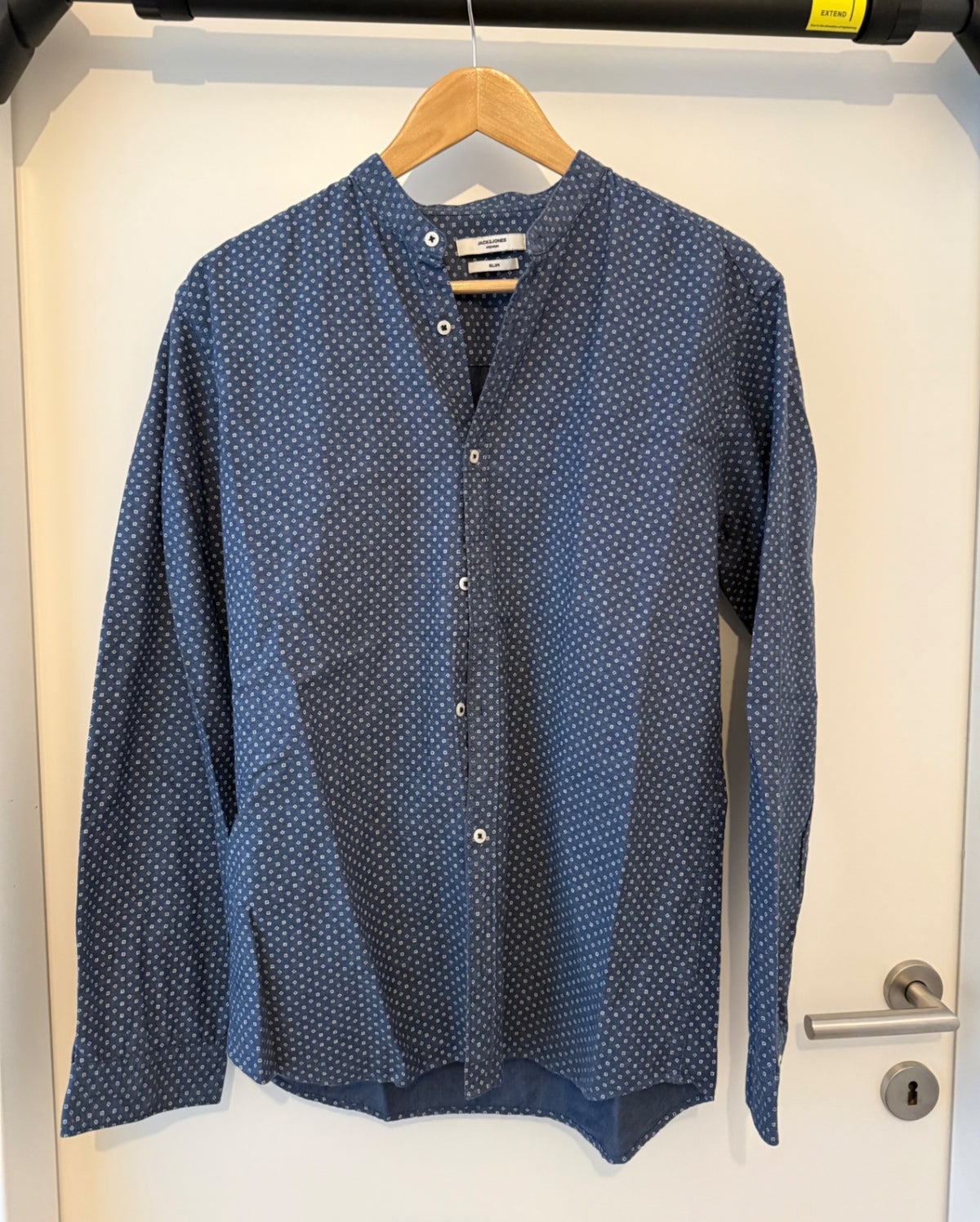 Jack & Jones Hemd Slim M Dunkelblau mit weißen Punkten