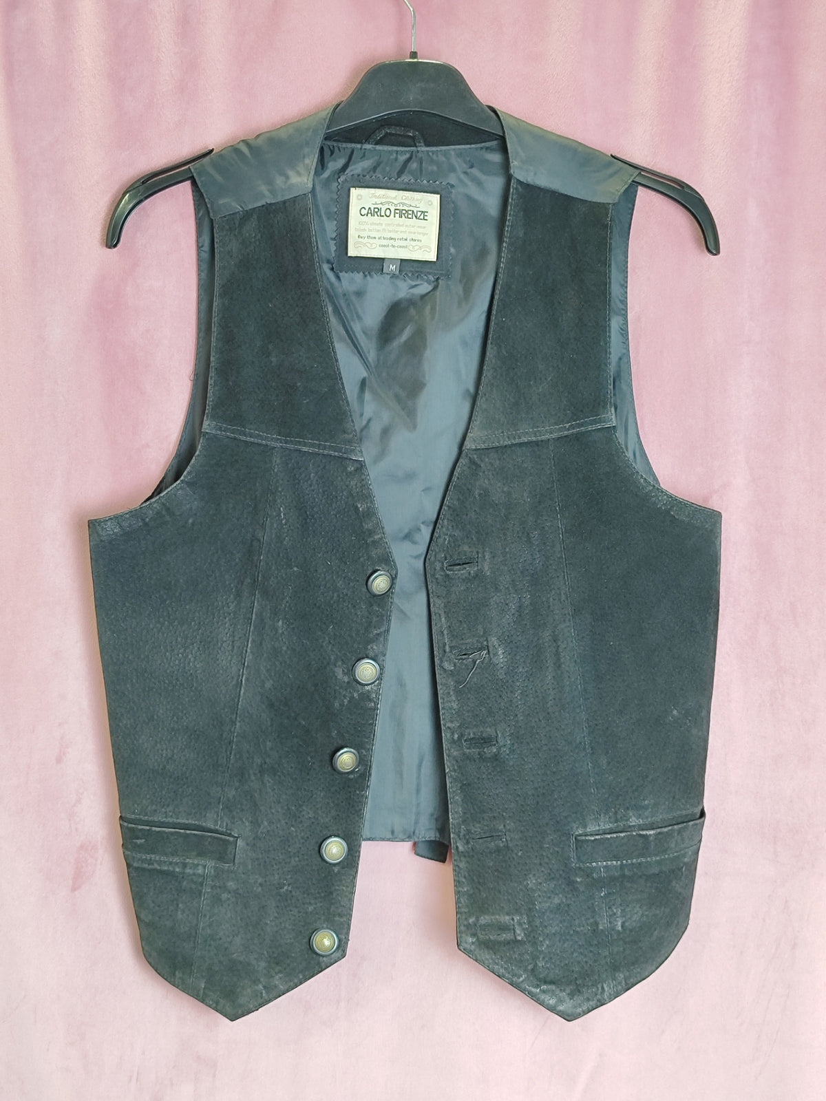 Leder Gilet XL